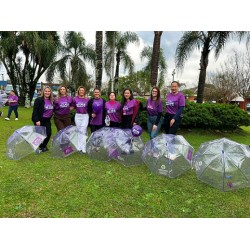 Caminhada do Agosto Lilás reuniu 200 pessoas em Campo Largo